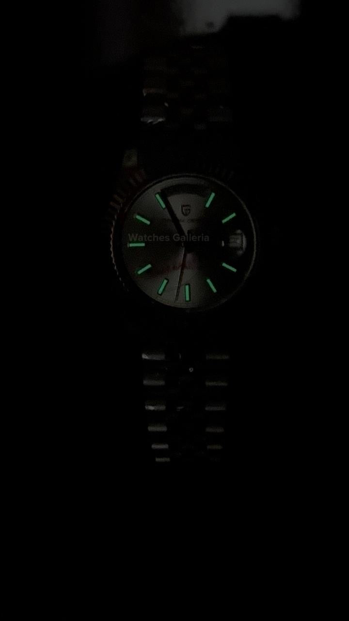 Pagani Design PD1752 Date Day Automatic (Two Tone Silver) New Release Pagani Design in Pakistan