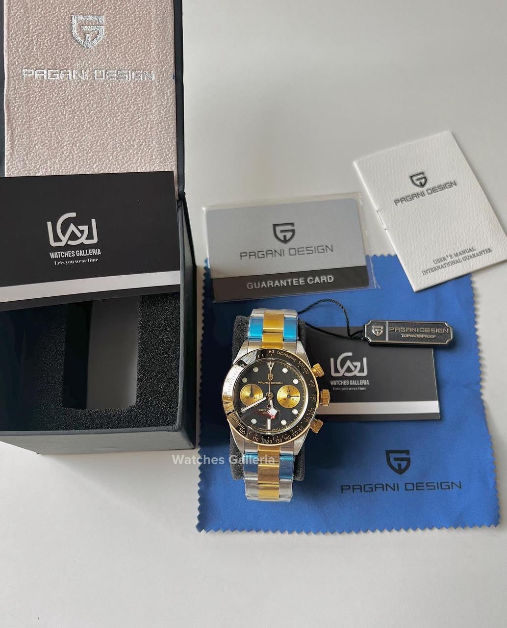 Pagani Design Black Bay Chronograph Quartz (Two Tone) PD1718 “DISCONTINUED”
