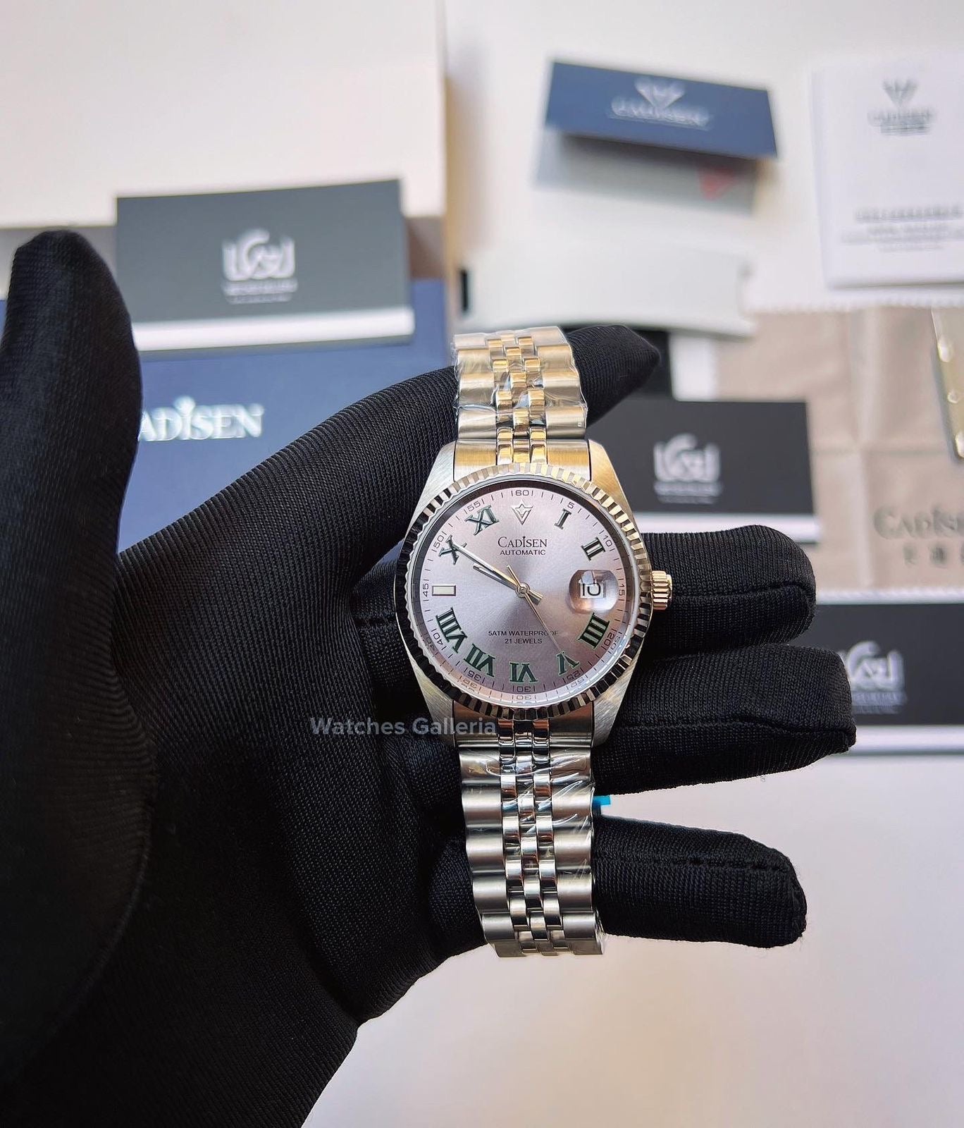 Cadisen Datejust Wimbeldon Automatic (Silver) C8211