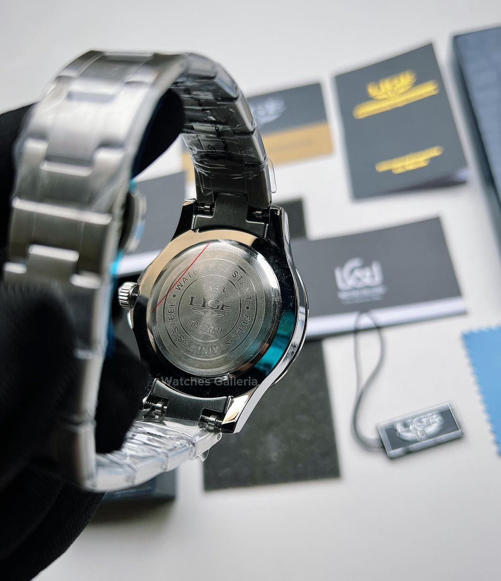 Lige Sea Master Diver Quartz (Black) LG8936