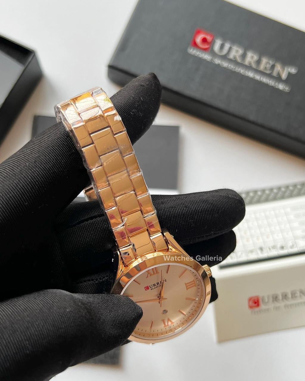 Curren Datejust Ladies Watch Quartz (Rose Gold/White) C9007