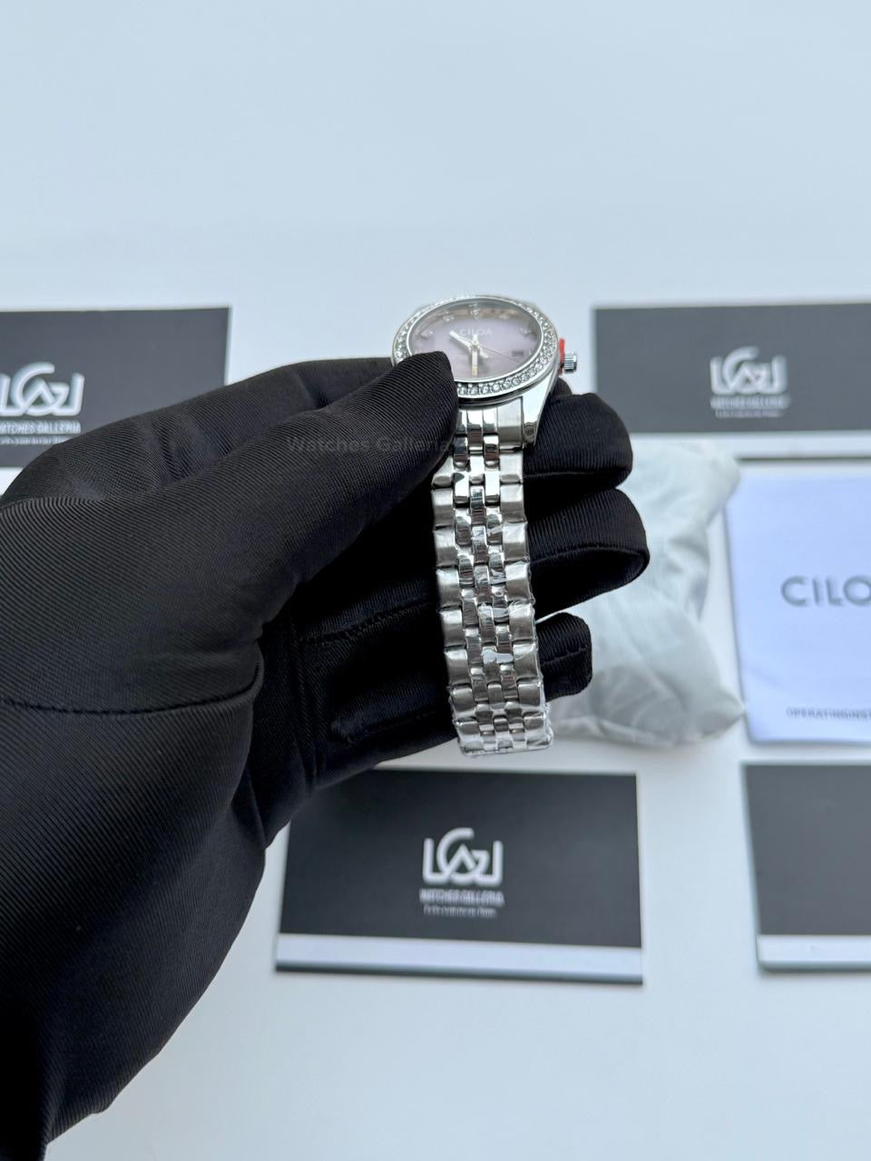 Ciloa 602 Datejust Ladies Watch Quartz (Purple) Ciloa Watch Pakistan