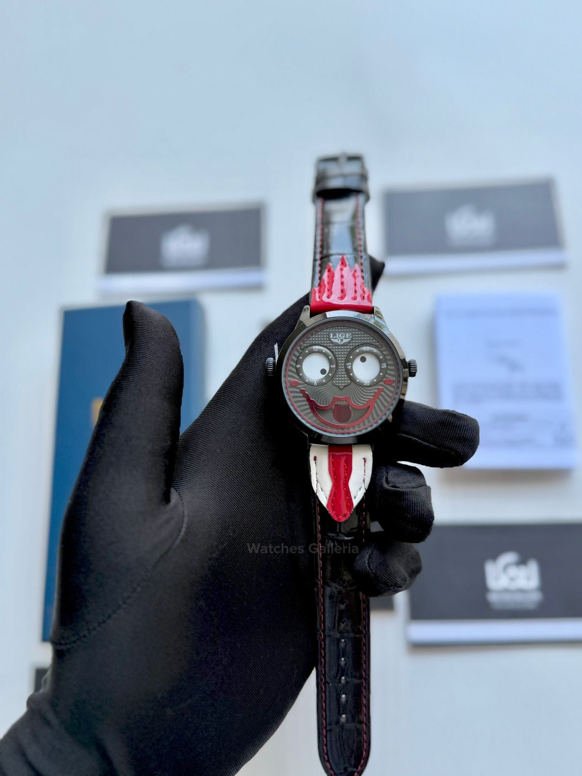 Lige Clown Watch Quartz (Red) LG89160 Watches Galleria