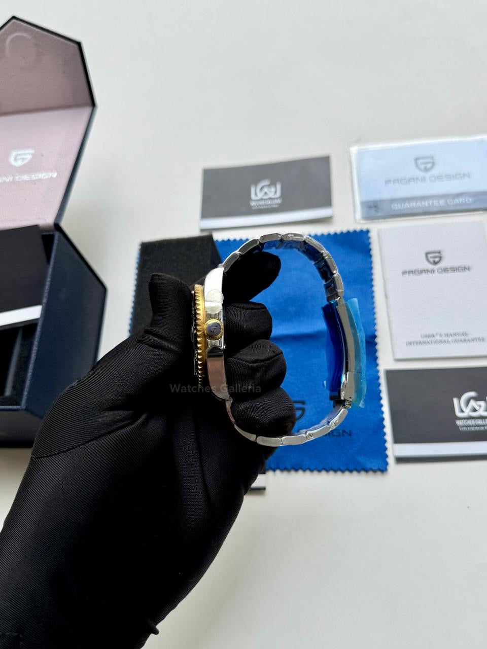 Pagani Design Watch PD1639 Submariner Automatic (Gold Green) Pagani Design in Pakistan