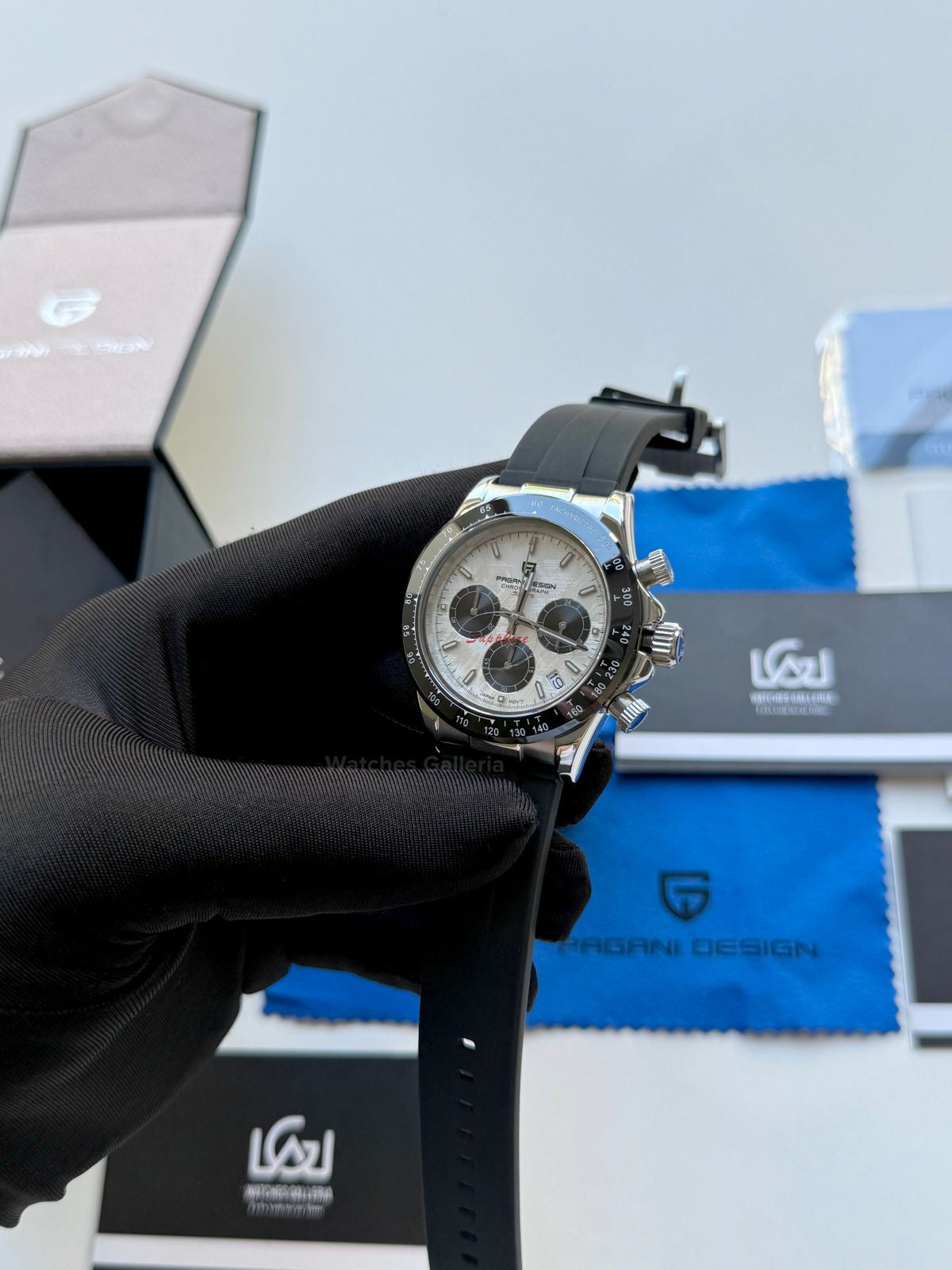 Pagani Design Daytona Quartz (White Meteorite) PD1664