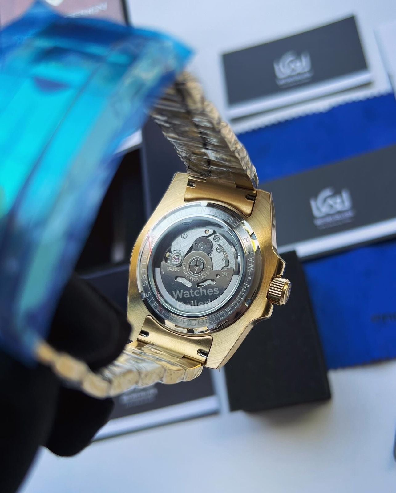 Pagani Design Submariner Date Automatic (Yellow Gold Blue) PD1661 Pagani Design