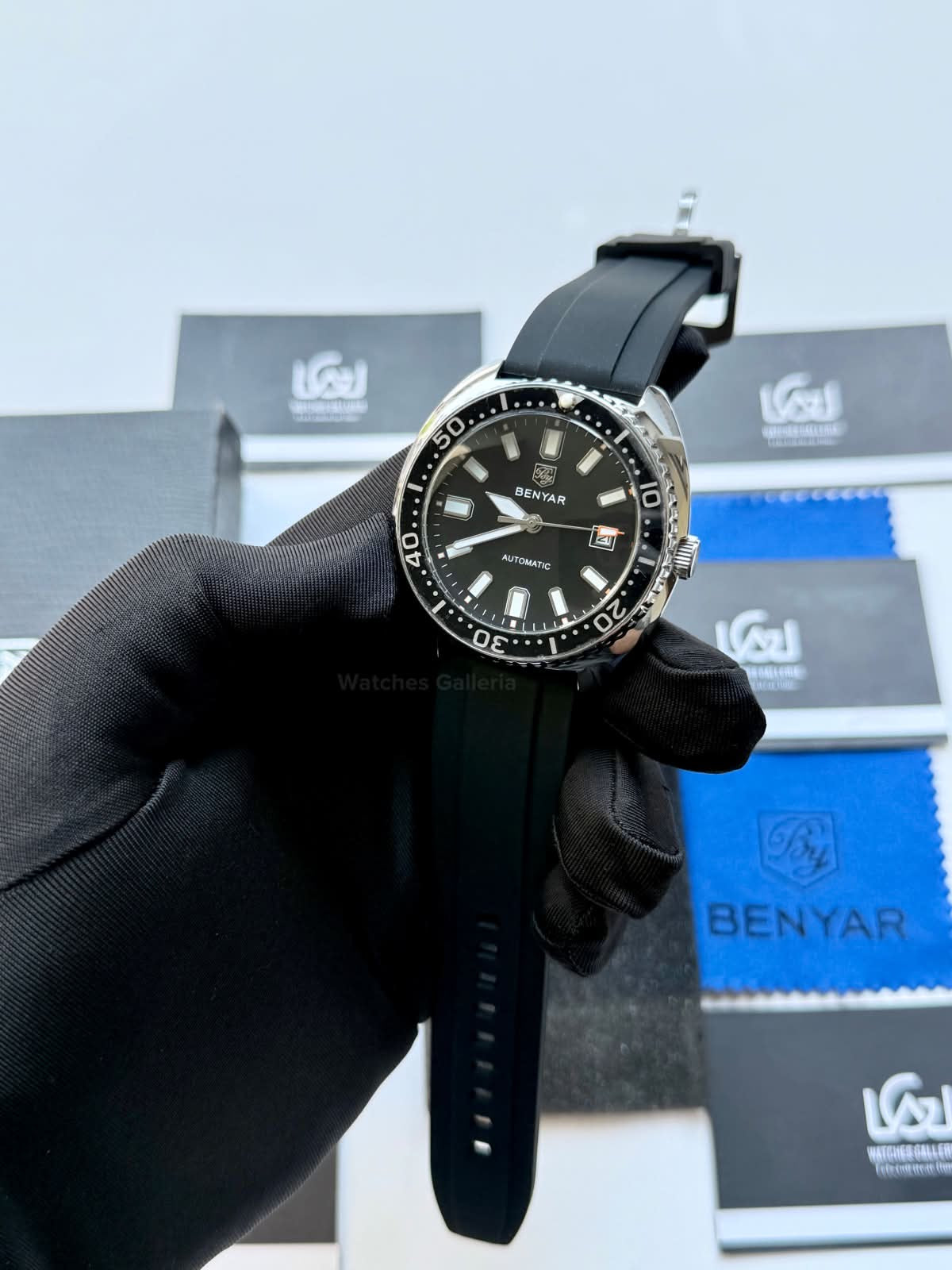 Benyar BY5211 Turtle Automatic Black Dial Luxury Men’s Watch in Pakistan – Stainless Steel Automatic Watch