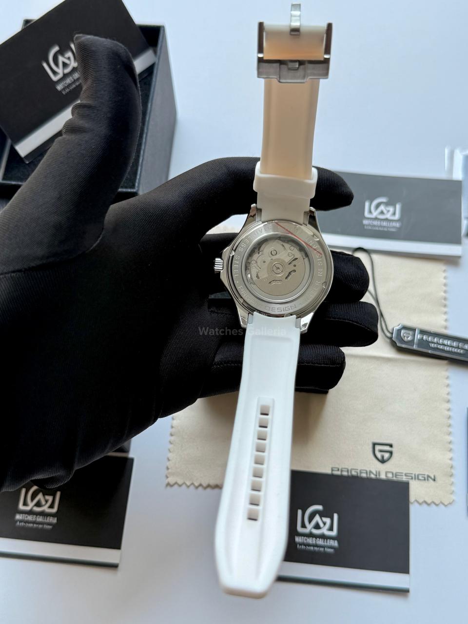 Pagani Design PD1685 Seamaster Diver White Automatic Watch – 200M Sapphire Crystal NH35A/Miyota Luxury Dive Watch in Pakistan | Watches Galleria