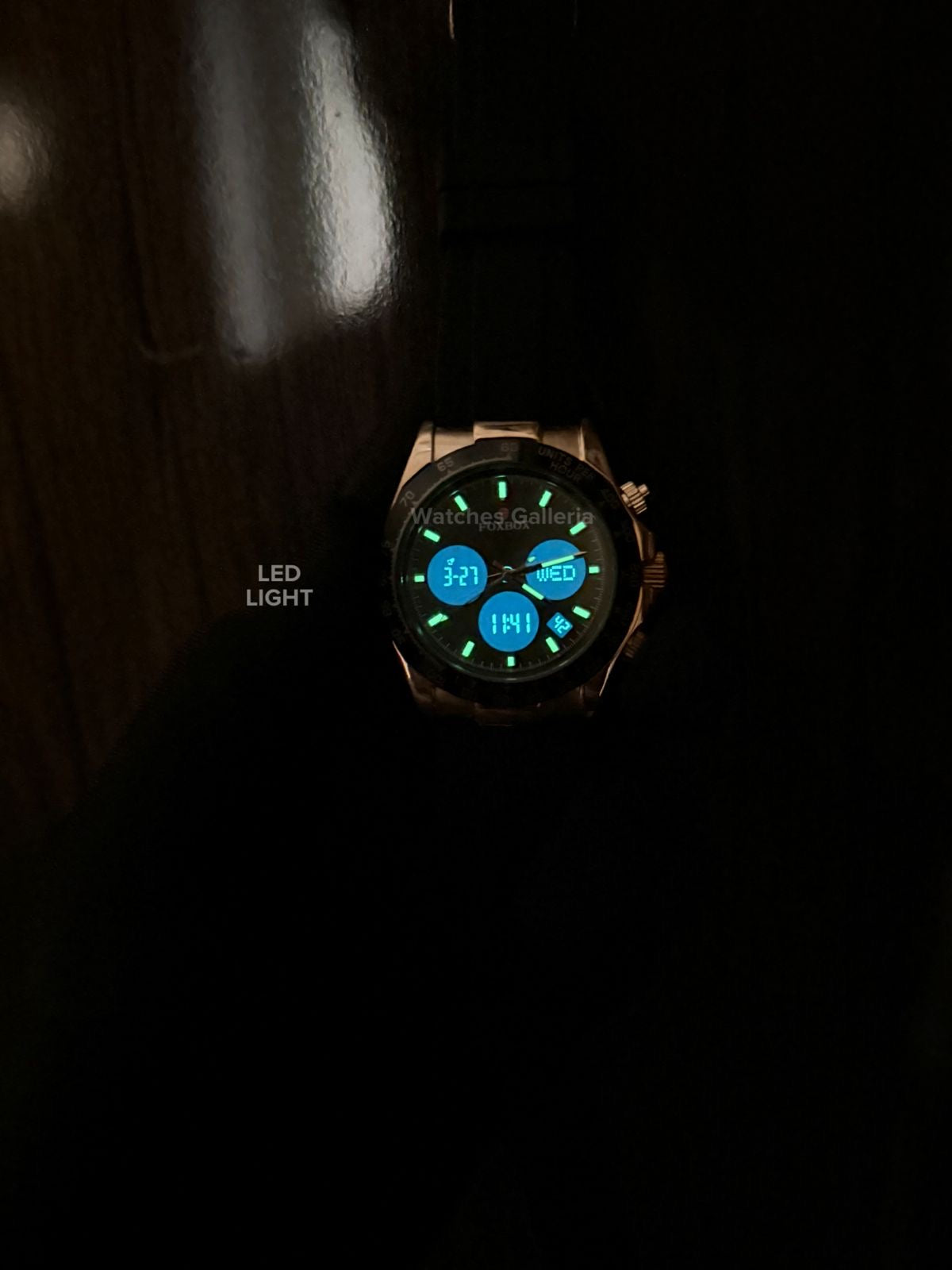 Foxbox Daytona Digital (Black Rose Gold) FB0055 Watches Galleria