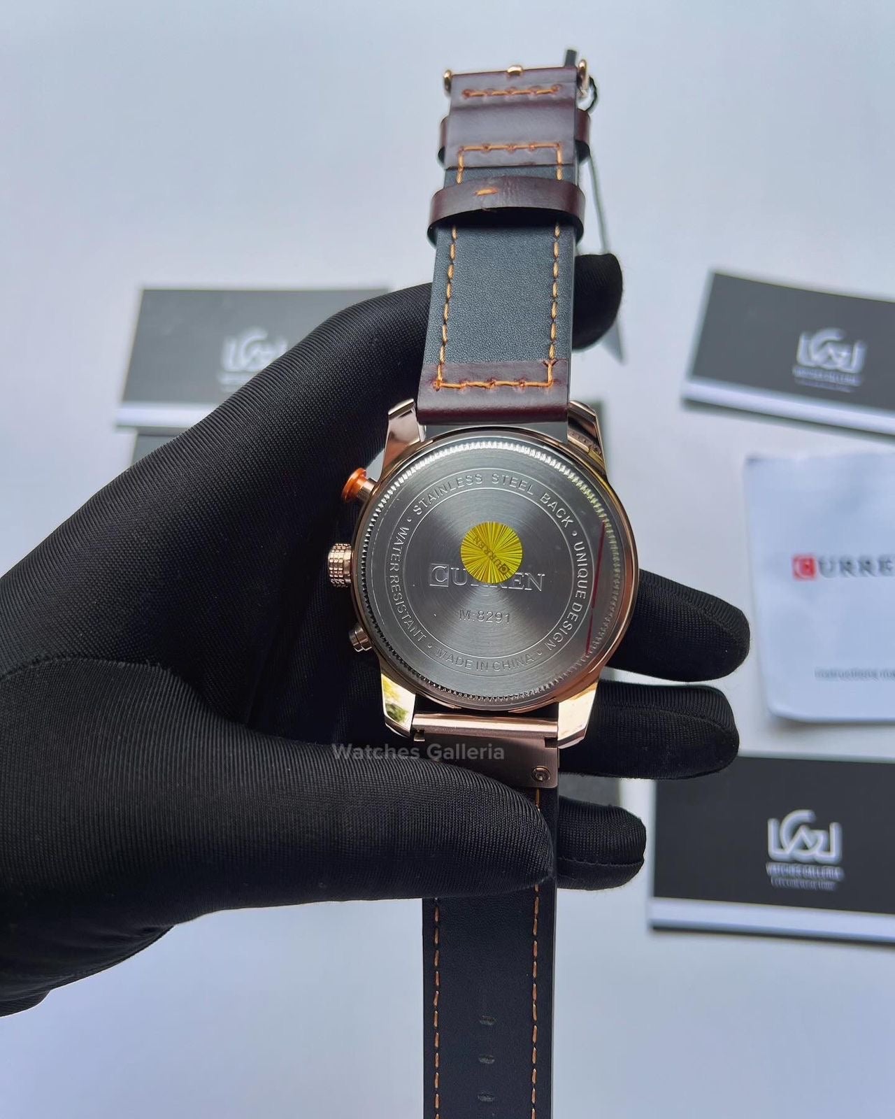 Curren Chronograph (Rose Gold Brown) C8921 Watches Galleria