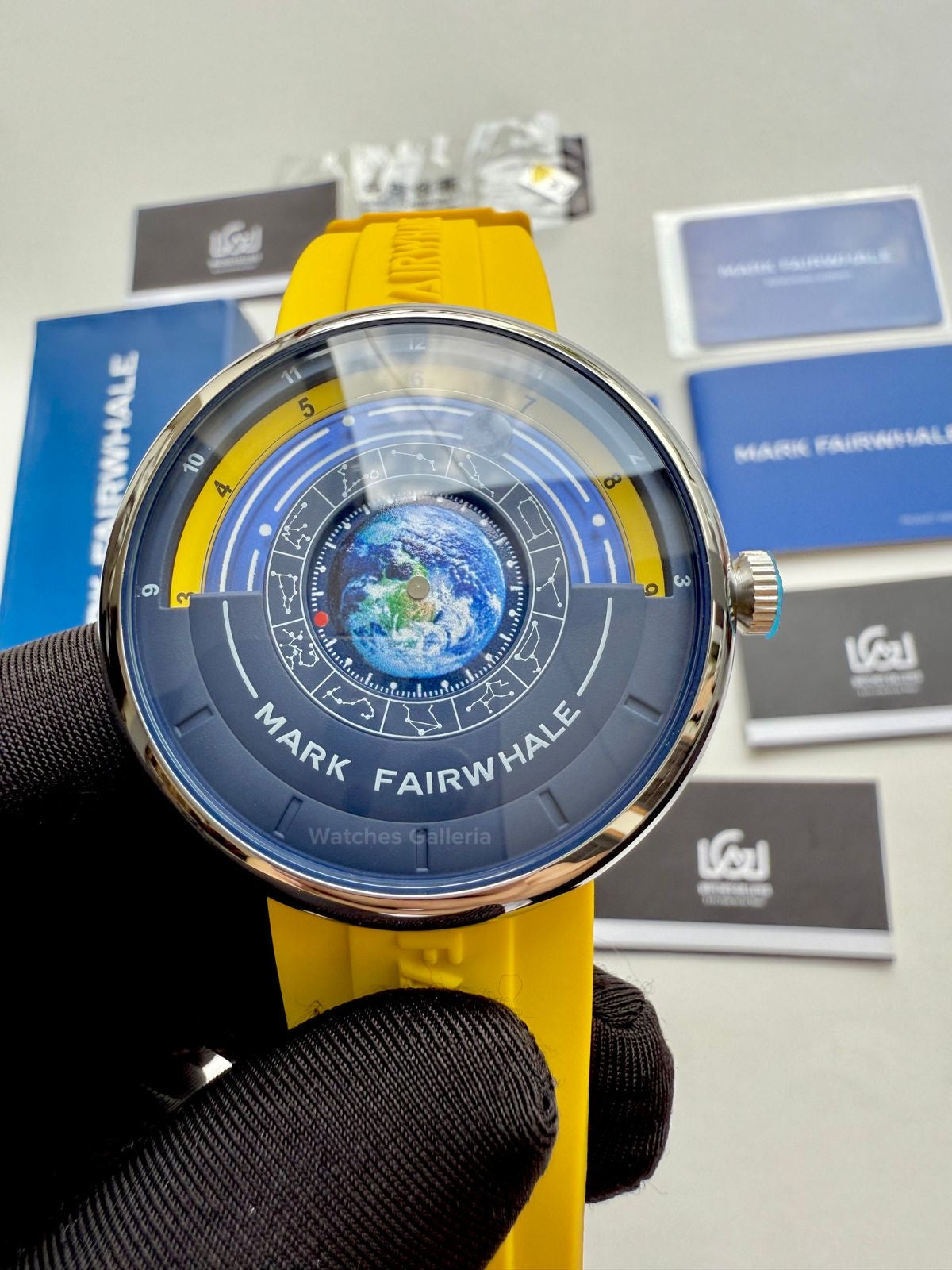 Mark Fairwhale Earth Planet Quartz (Yellow) MFW5700 Watches Galleria © Copyrights All Right Reserved