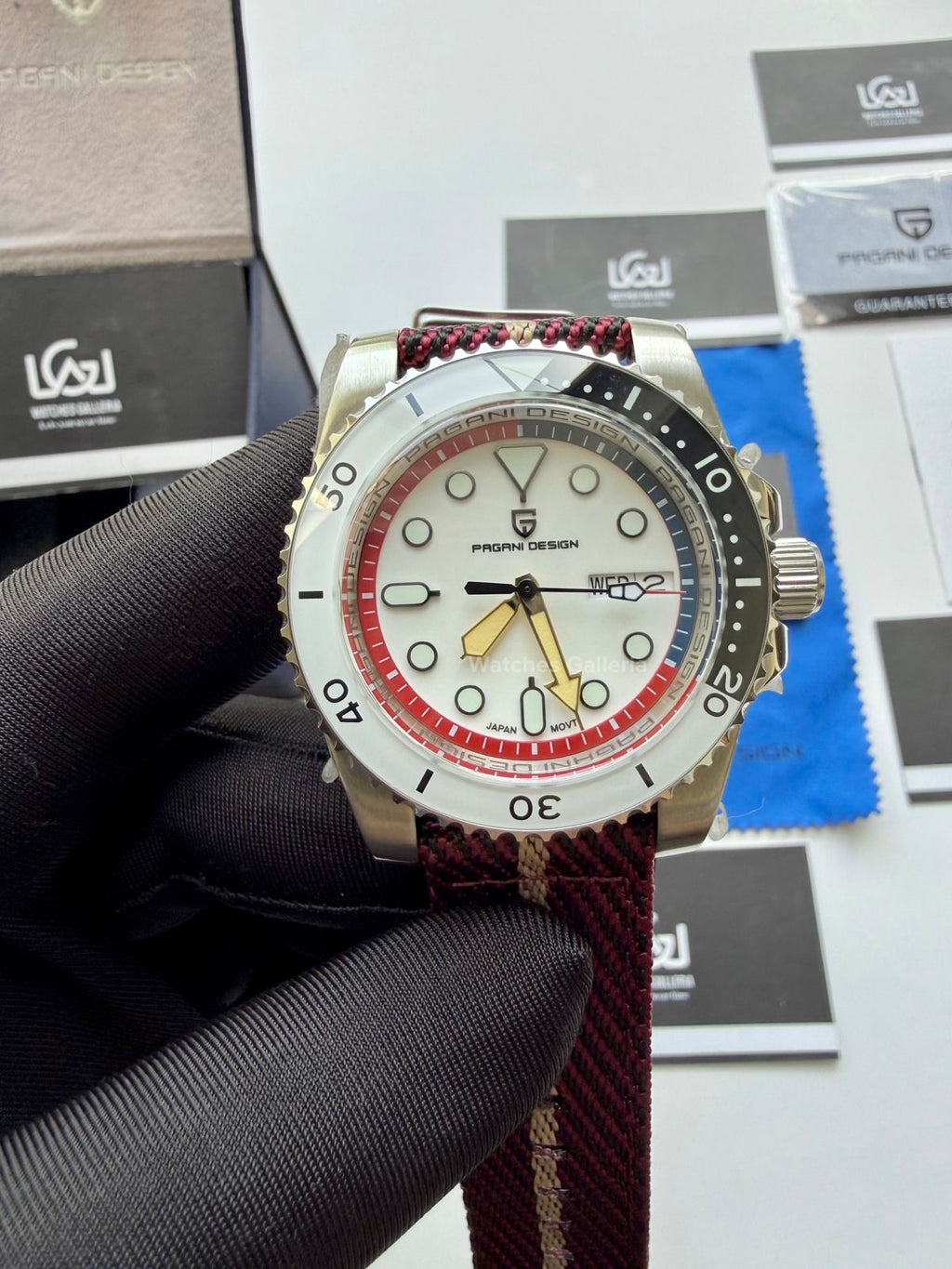 Pagani Design PD1726 Mini Gundam Limited Edition Automatic Watch – Sapphire Crystal, Seiko NH36A, Ceramic Bezel