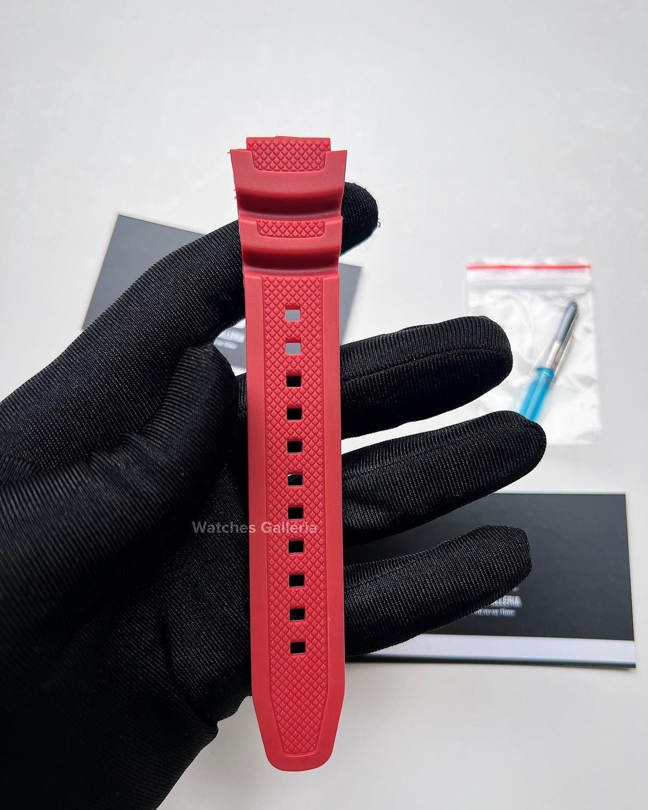 Silicon Straps (Red) For Casio W218H | F108 | AE1100 | AE1200 | SGW300 | MRW200
