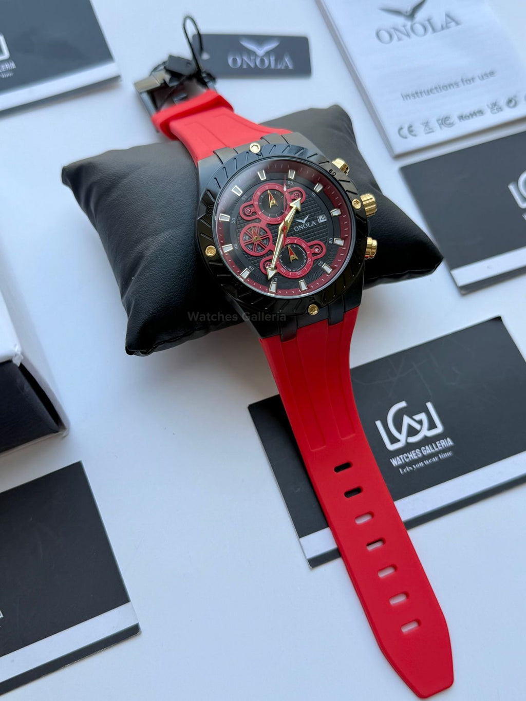 Onola 6857 Offshore Chronograph Red 46mm Quartz – Royal Oak Offshore Design