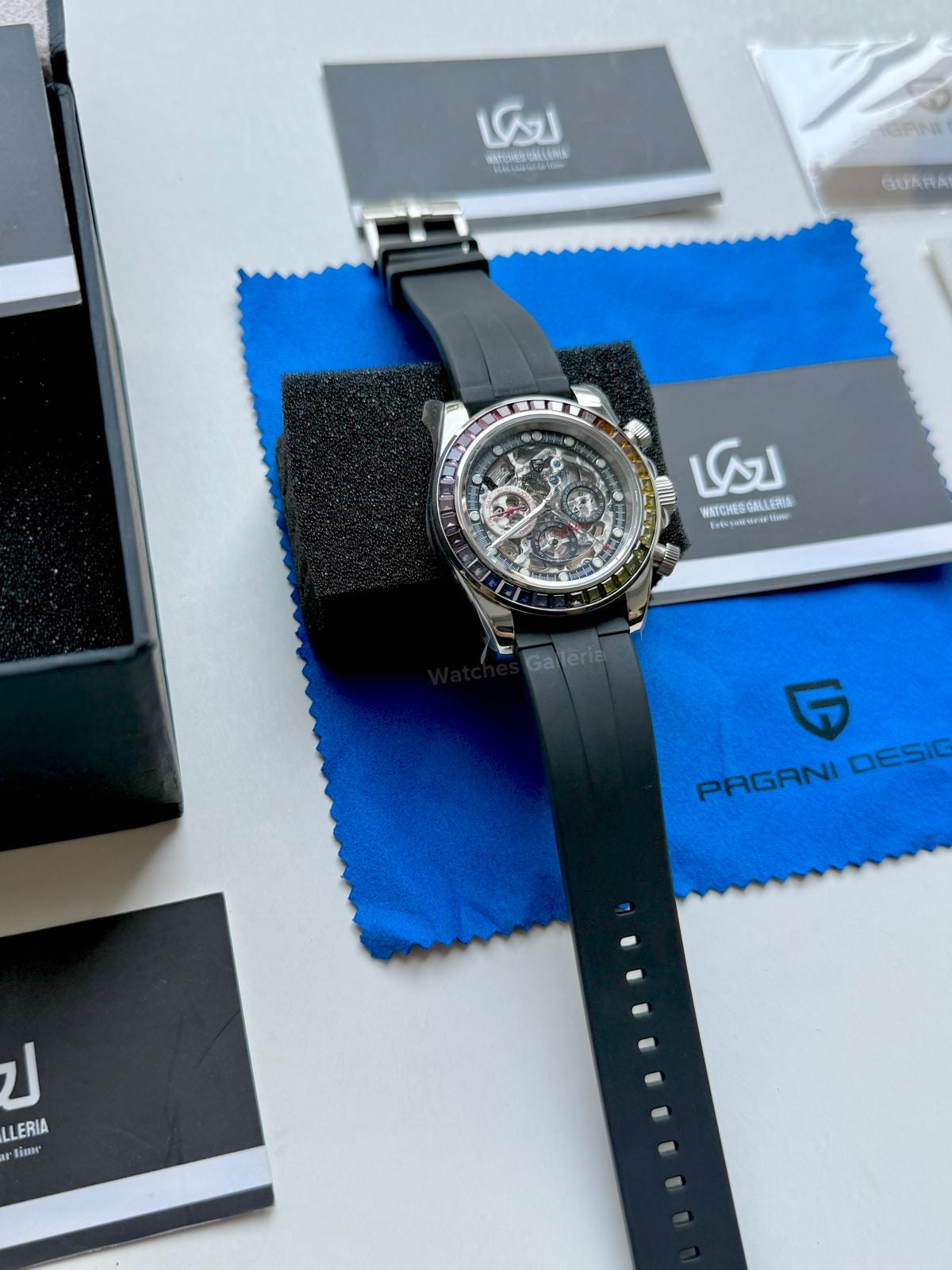 Pagani Design Rainbow Skeleton Automatic PD1653 (Silicon) Pagani Design in Pakistan