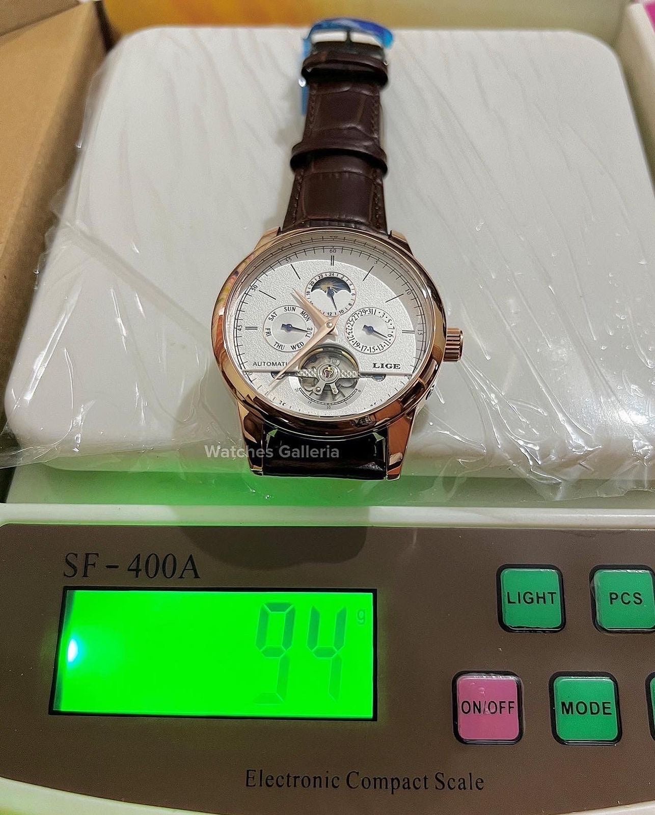 Lige Moonphase Automatic (Black Rose Gold) LIGE6828