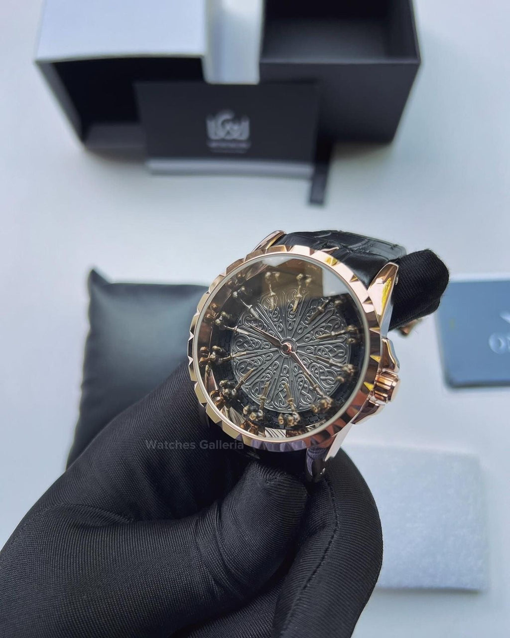 Onola Round Table Watch Quartz (Rose Gold) ONL12RT Watches Galleria