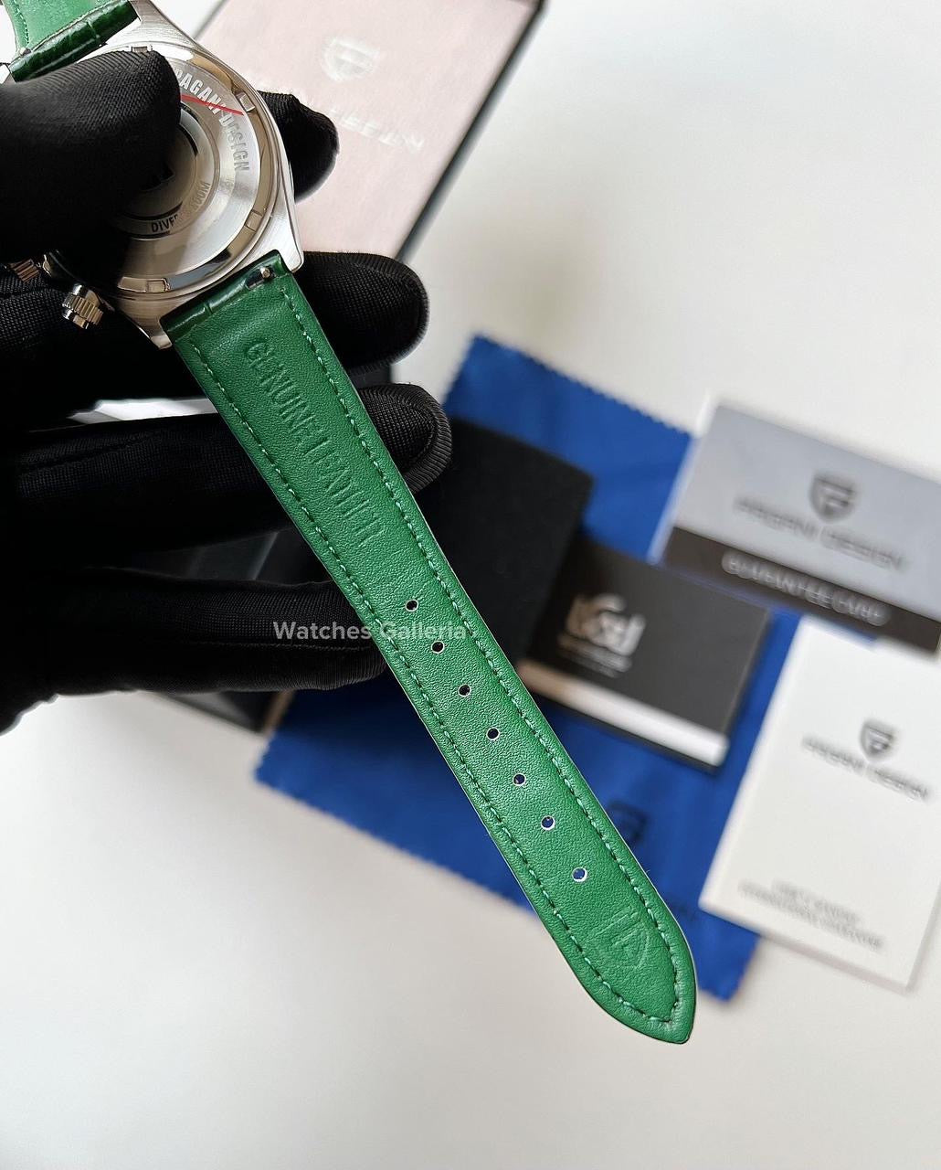 Pagani Design Daytona Stones Quartz Unisex (Green) PD1730