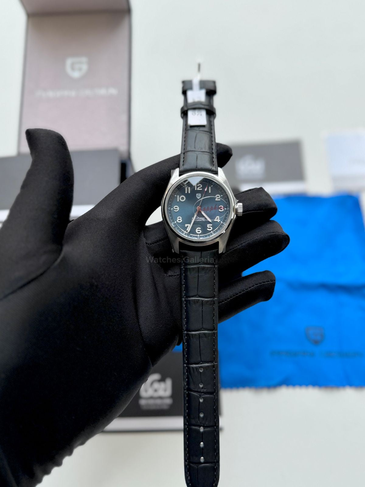 Pagani Design PD1717 Spirit Pilot (Blue/Black Leather Exclusive) Pagani Design Watch Pakistan