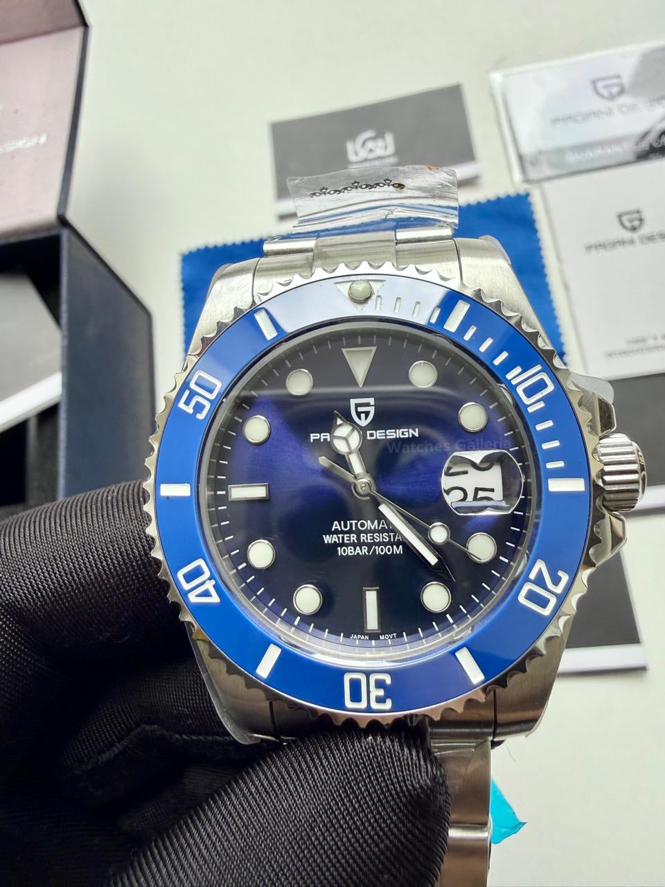 Pagani Design Watch PD1639 Submariner Automatic (Smurf) Pagani Design in Pakistan