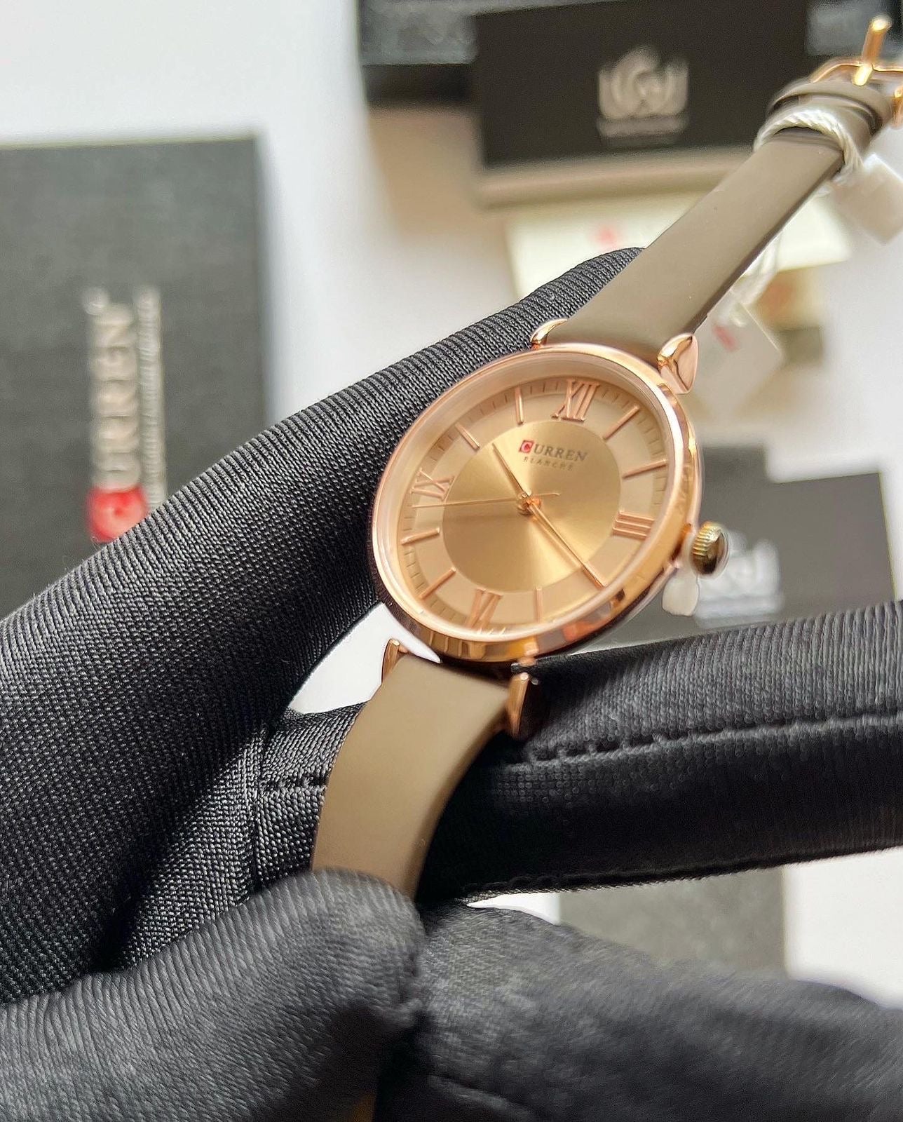 Curren Ladies Watch (Light Brown) C9079