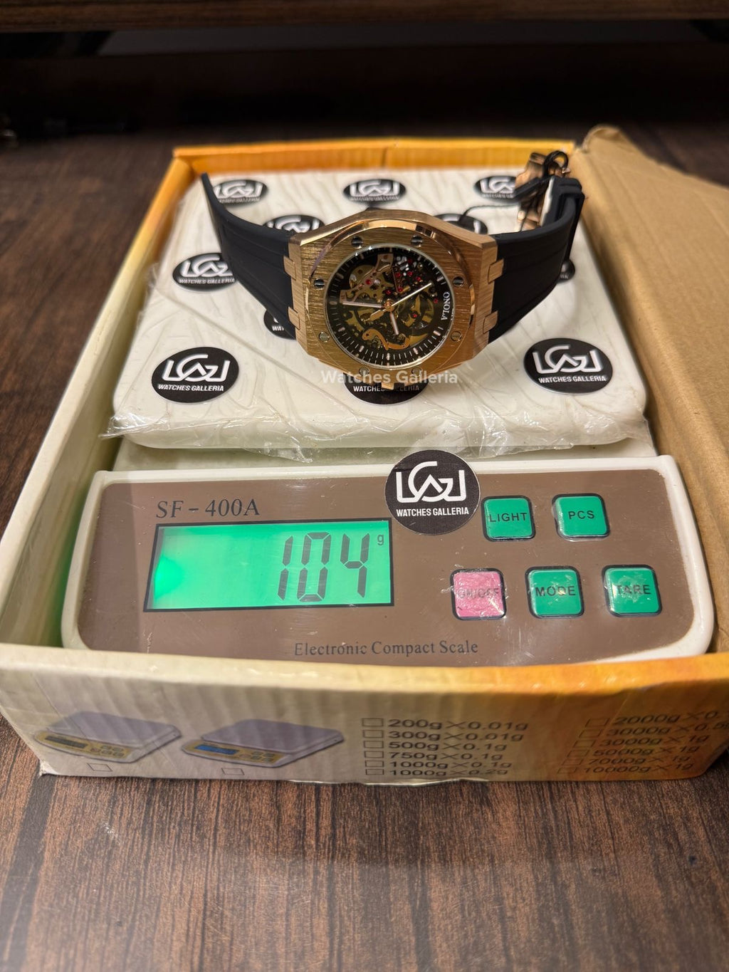 Onola 3834 Royal Oak Offshore Skeleton Gold Black 46mm Automatic – Premium Skeleton Design