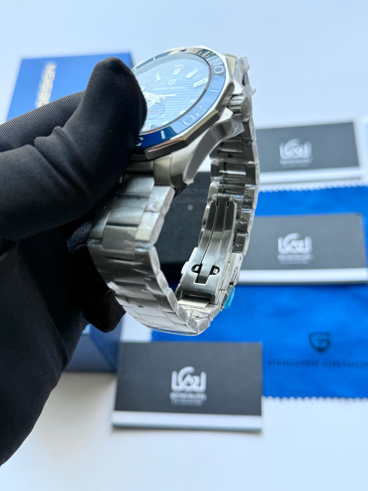 Pagani Design PD1668 Aquaracer Blue 43mm Automatic – Discontinued Model | Sapphire Glass | Seiko NH35A | 100M WR
