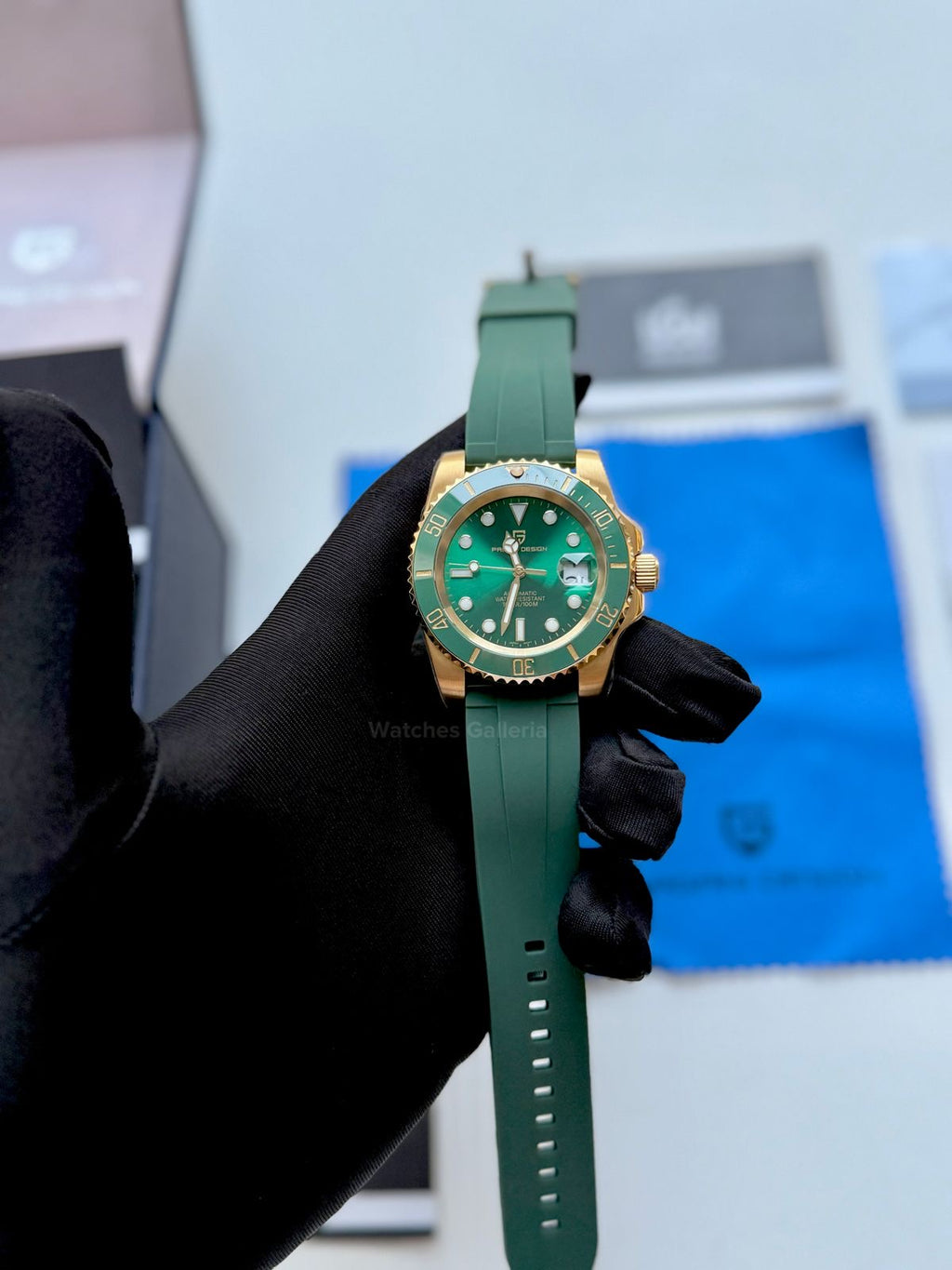 Pagani Design Hulk PD1661 Gold (Silicon Straps Edition Exclusive) Pagani Design in Pakistan