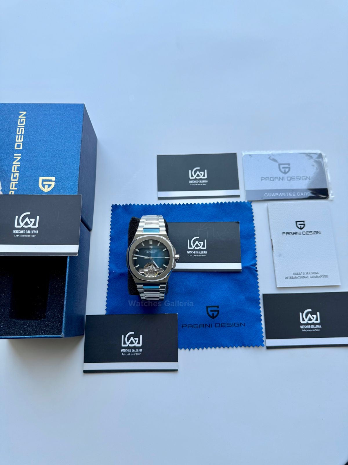 Pagani Design PDys025 Nautilus Flywheel Blue 42mm Automatic – Sapphire Glass | Skeleton Dial | Exhibition Back