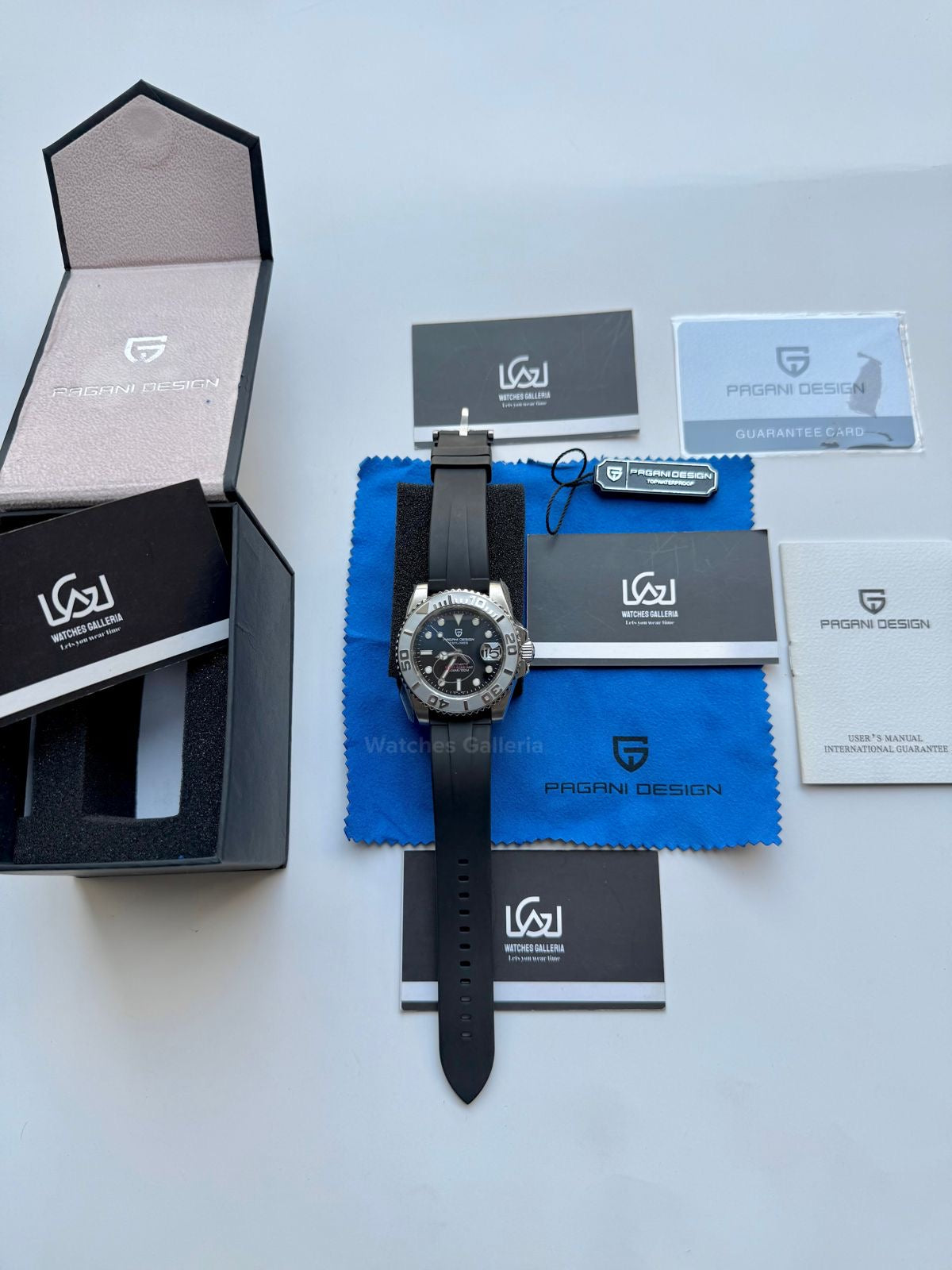 Pagani Design PD1651 YachtMaster Deep Sea 40mm Automatic – Seiko NH35A Japan Movement | Sapphire Crystal | 100M WR | Silicon Strap