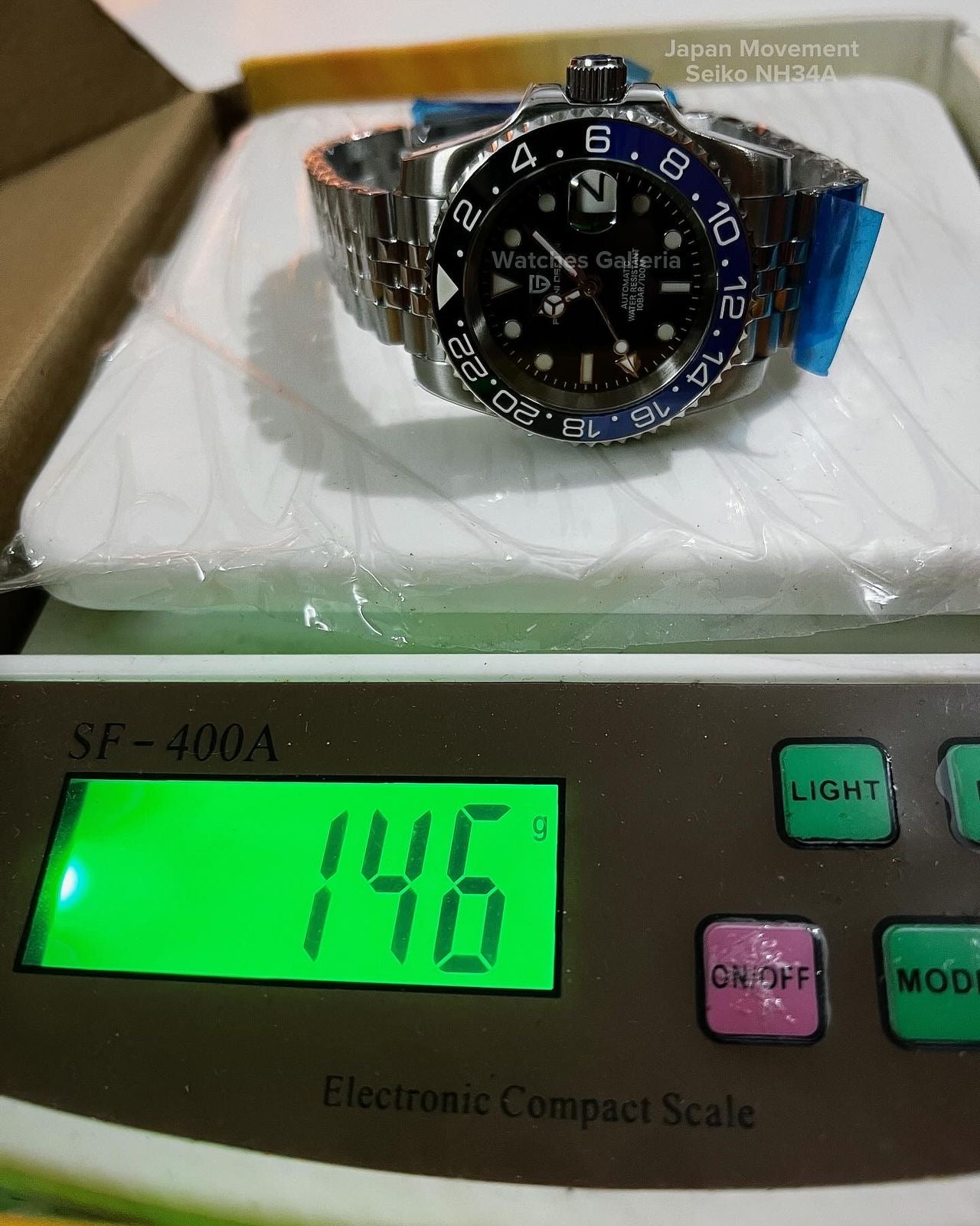 Pagani Design GMT Master Automatic Seiko NH34A (Batman) PD1662A