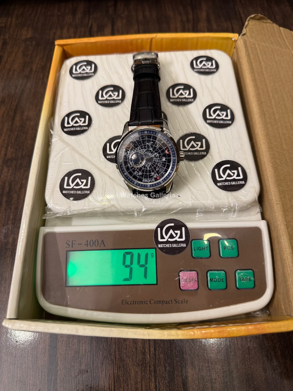 OBLVLO GC (Black Blue Silver) Grand Complications Celestial Automatic Watch Brown & Black Dial with Rose Gold Details, Moving Constellation & Earth Display – OBLVLOGC | Oblvlo
