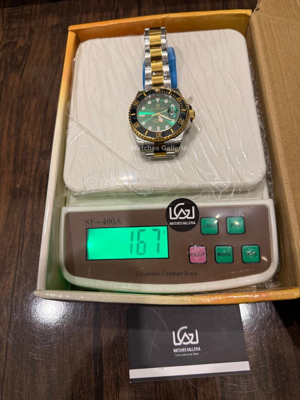 Pagani Design Watch PD1639 Submariner Automatic (Gold Green) Pagani Design in Pakistan