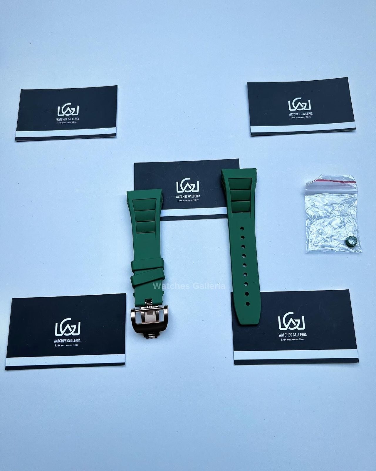 Apple Watch Tonneau Modification Kit Rubber Straps (Green) APB1621 44mm 45mm
