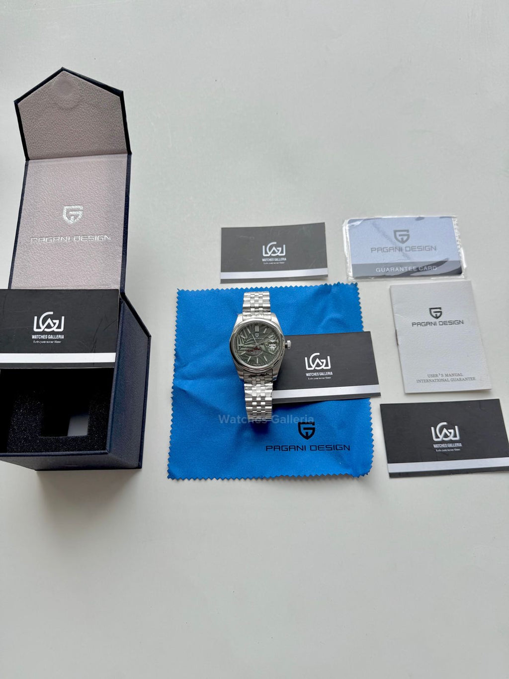 Pagani Design Oyster Perpetual Jubilee Automatic PD1715 Palm Dial (Green) Pagani Design in Pakistan