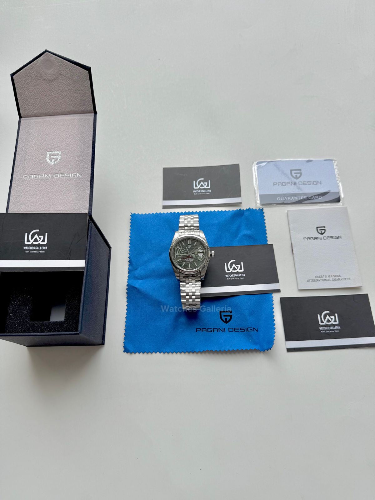 Pagani Design Oyster Perpetual Jubilee Automatic PD1715 Palm Dial (Green) Pagani Design in Pakistan