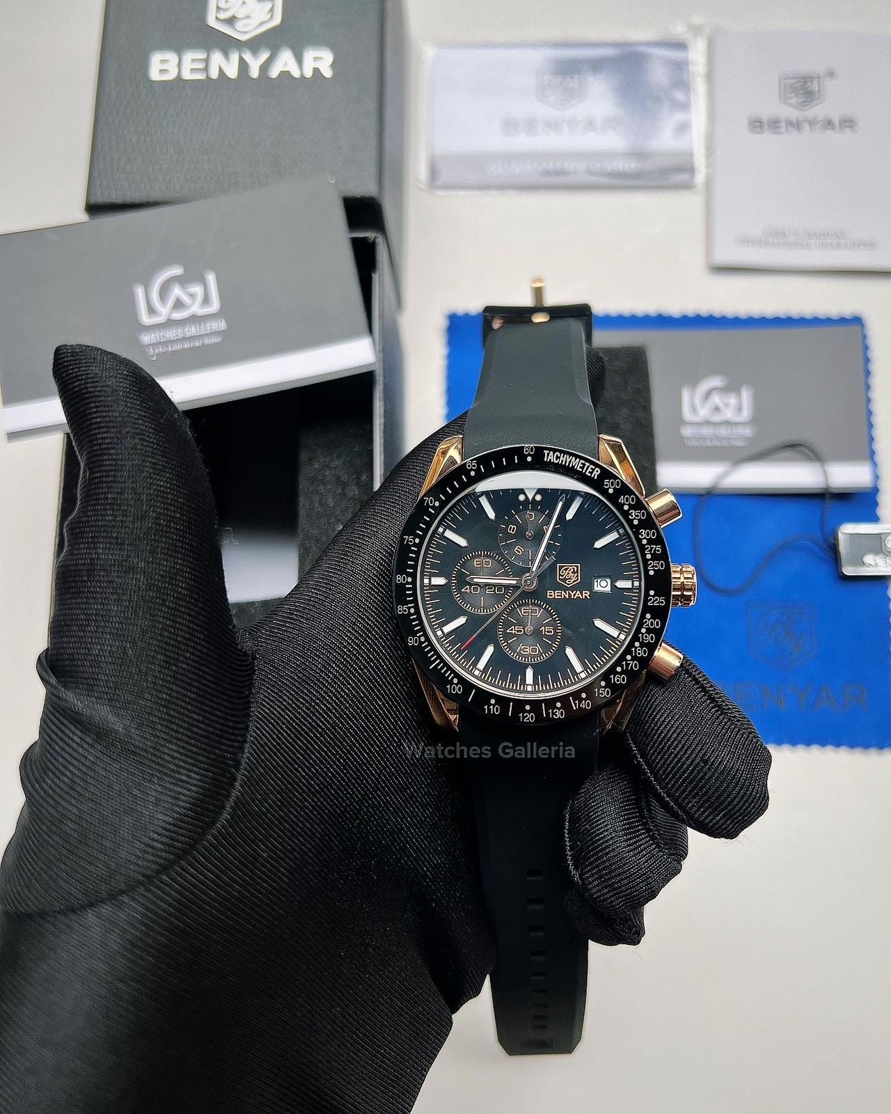 Benyar Speedmaster Quartz (Gold Black) BY5140