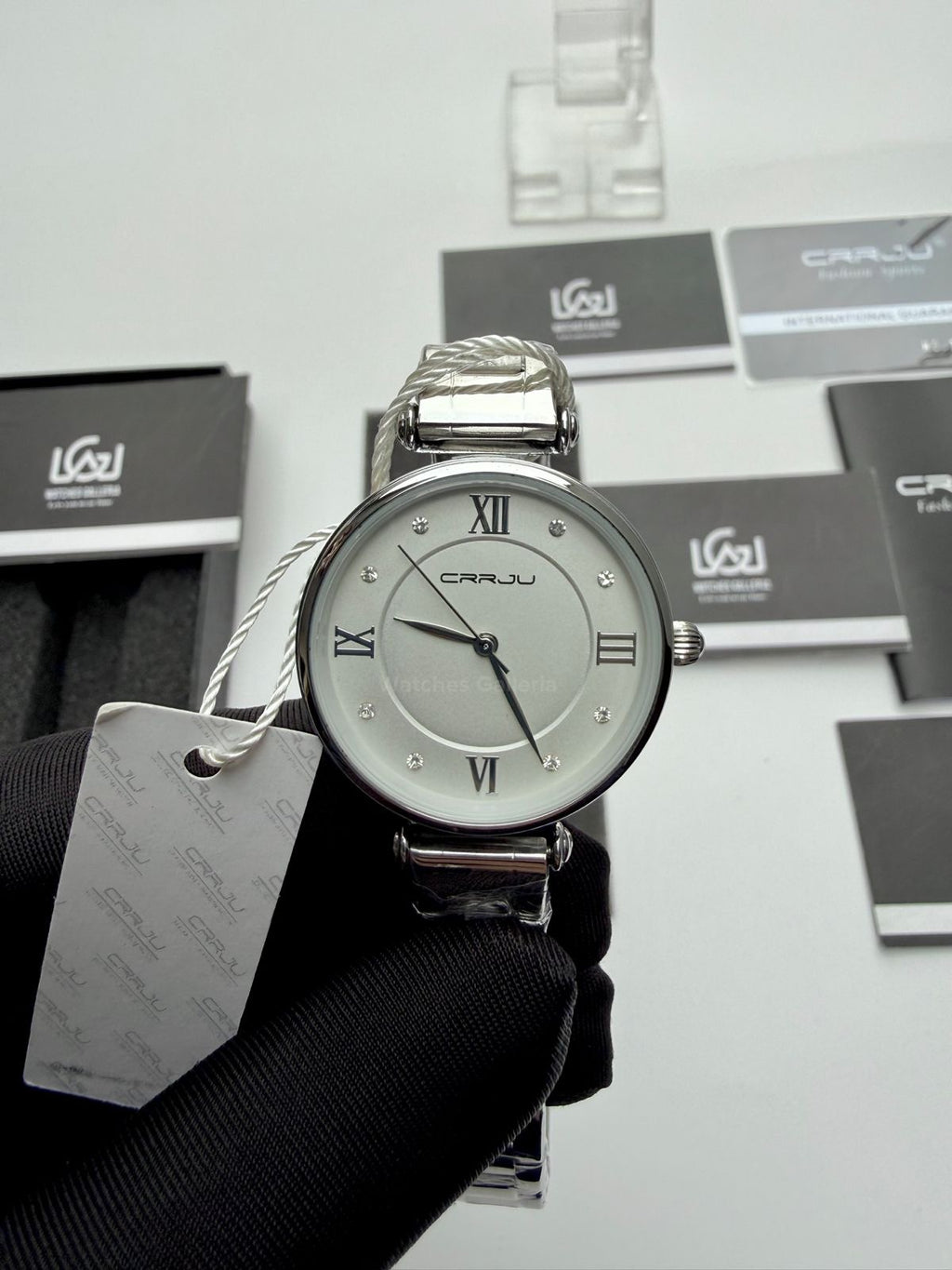 Crrju 2178 Ladies Watch Quartz (Silver) CRRJU Watch Pakistan
