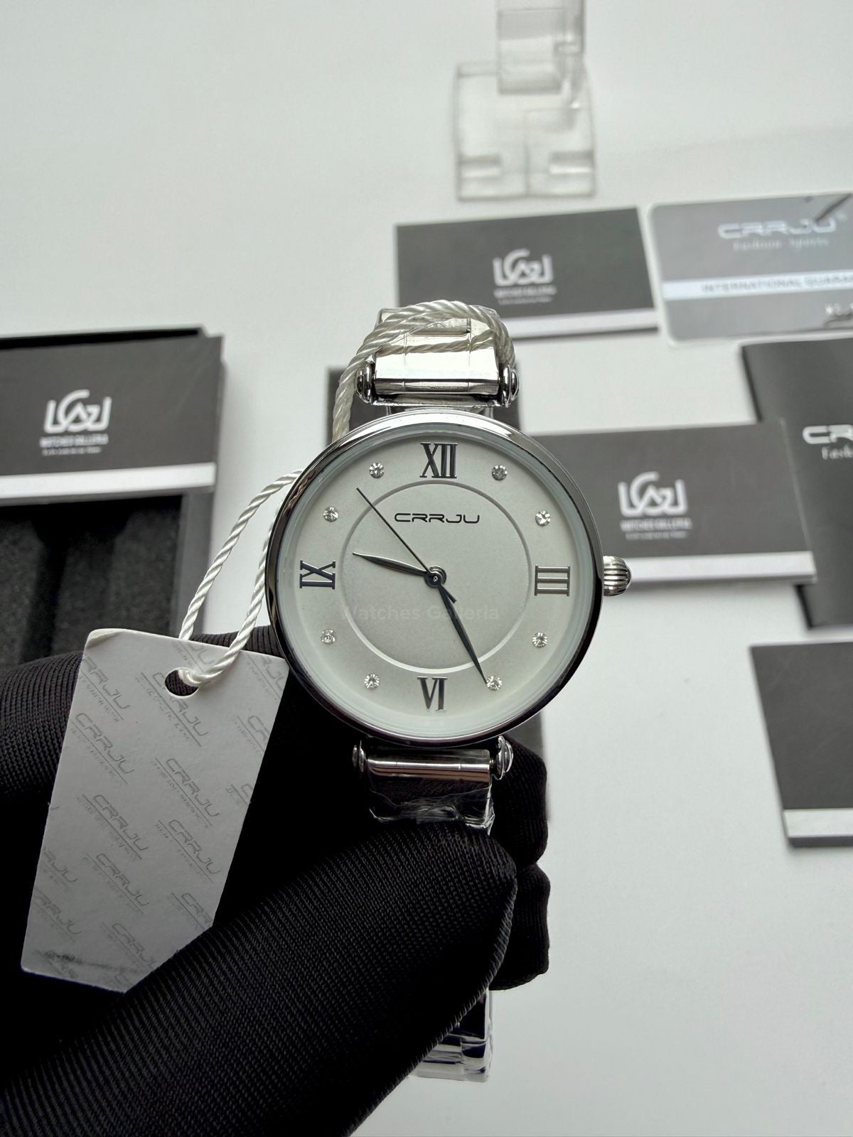 Crrju 2178 Ladies Watch Quartz (Silver) CRRJU Watch Pakistan