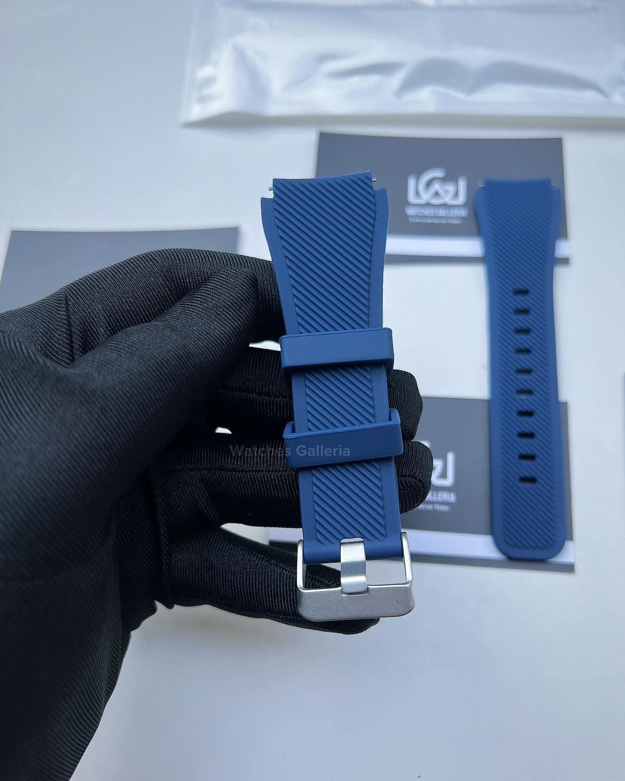 Rubber Straps for Samsung Gear S3 & Huawei GT46mm (Blue)