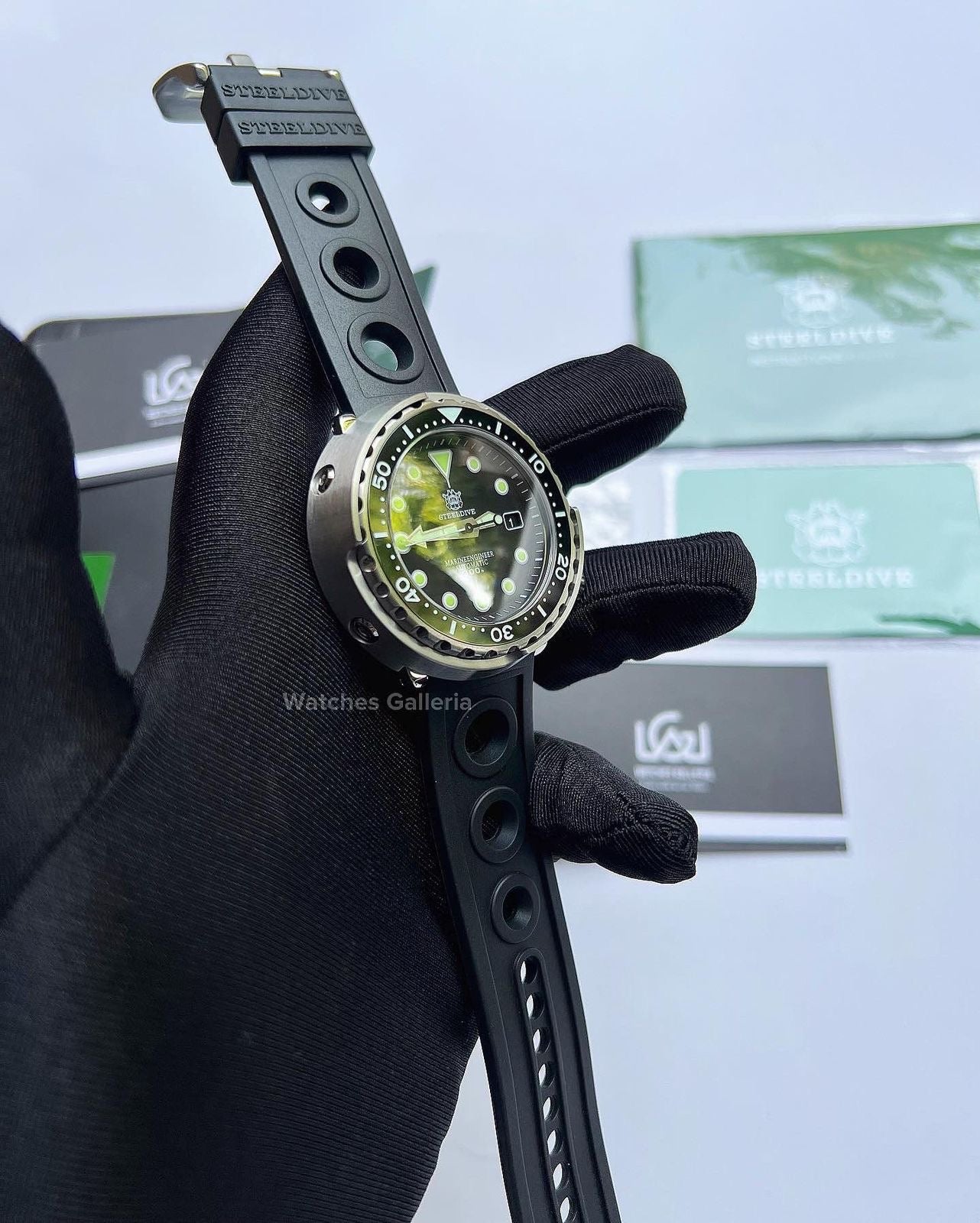 Steeldive Tuna Marineengineer Automotic (Black) SD1975