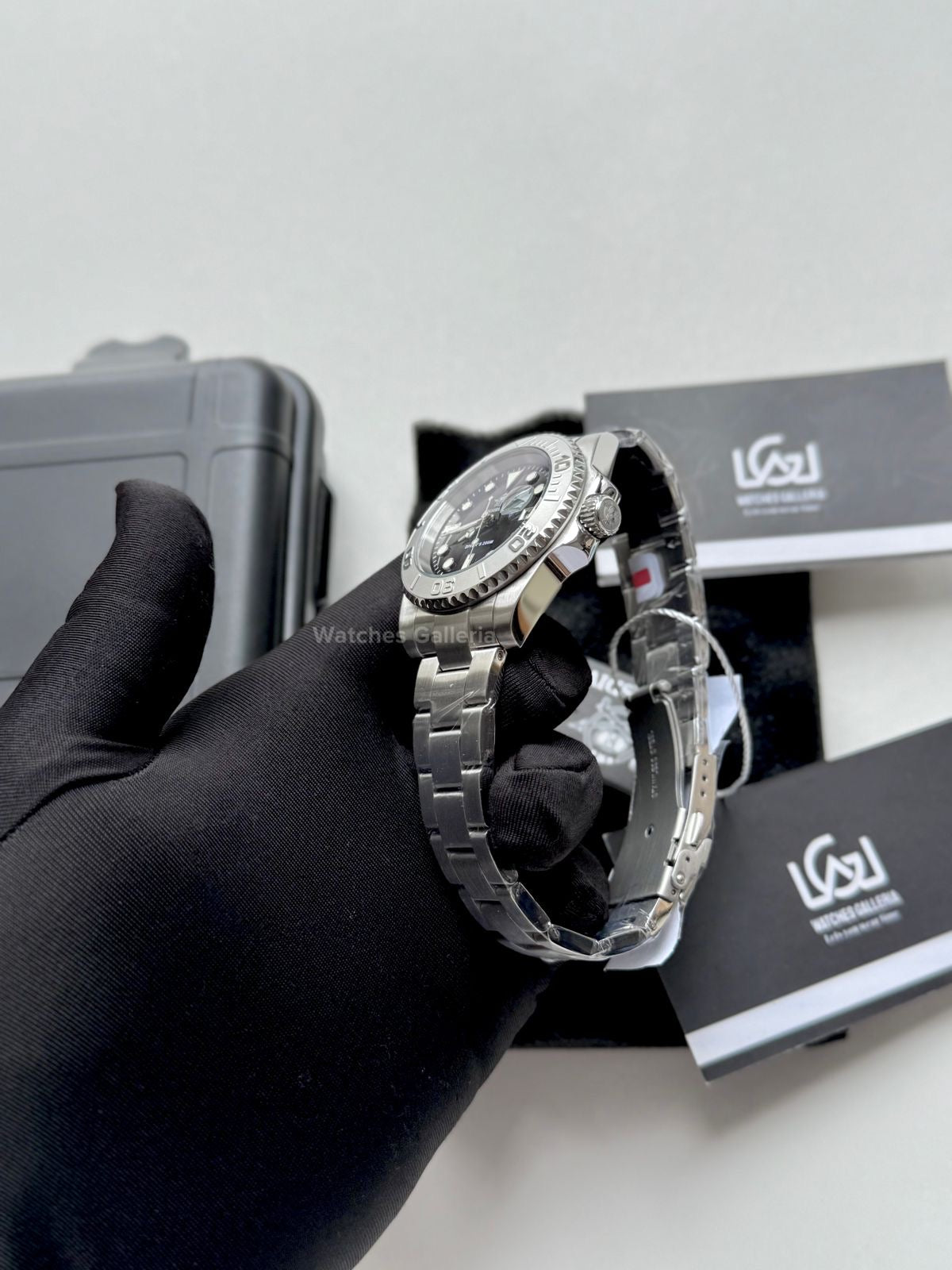 Addiesdive Yachtmaster Black Quartz (Silver Bezel) MY-H3-C Watches Galleria © Copyrights All Right Reserved