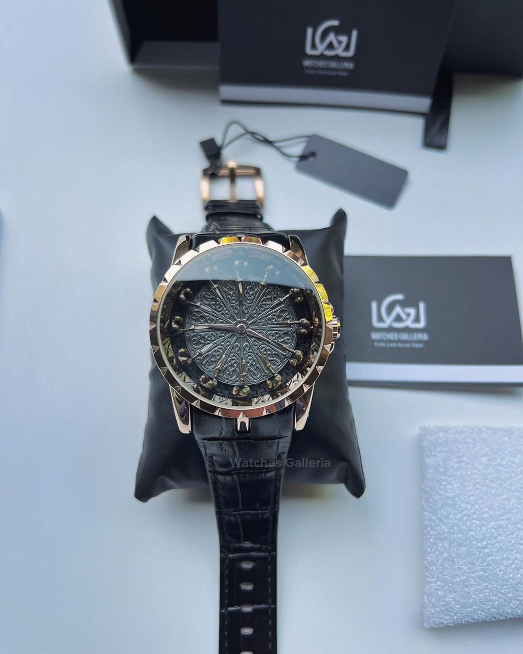 Onola Round Table Watch Quartz (Rose Gold) ONL12RT Watches Galleria