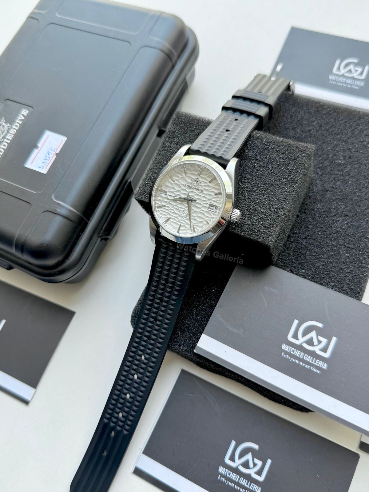 Addiesdive AD2118 Omiwatari White Silicon Edition “White” Addiesdive Watch in Pakistan