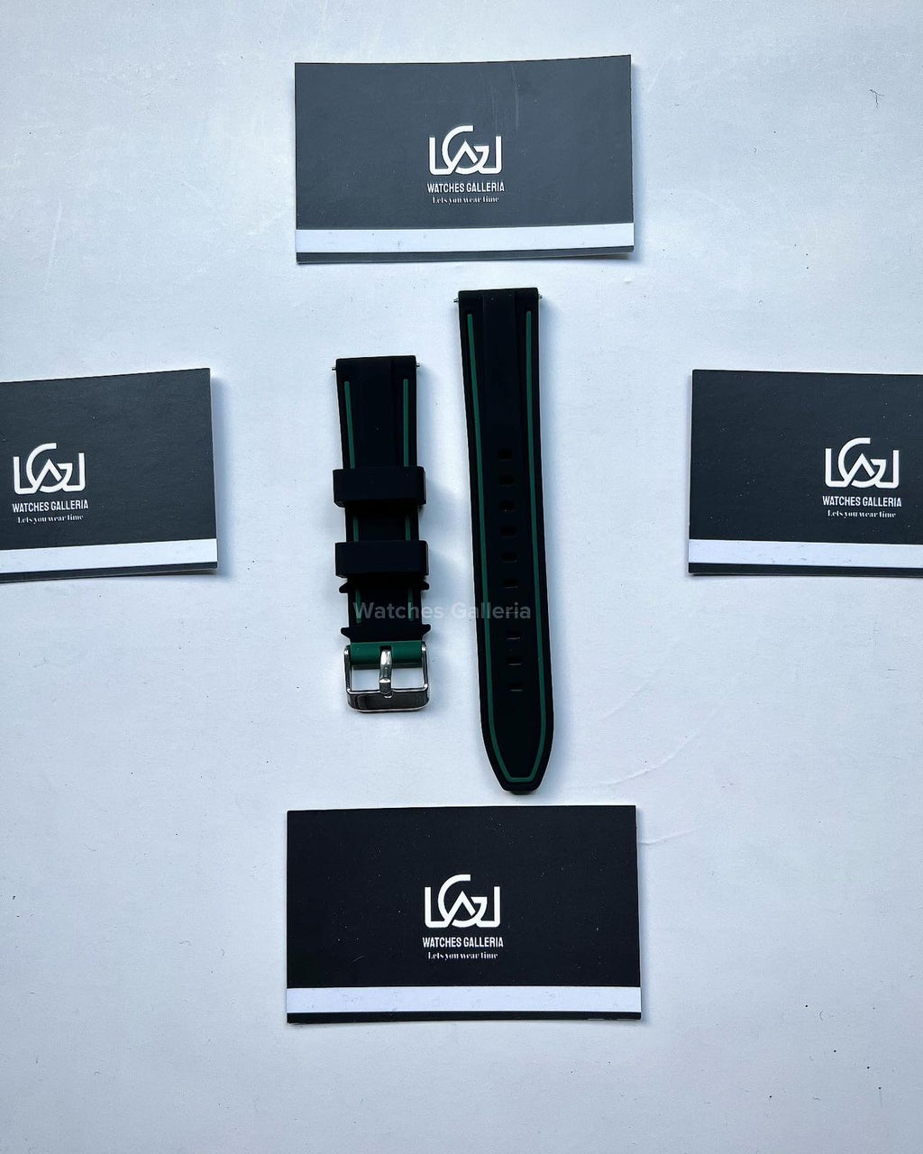 Silicon Straps Black/Green