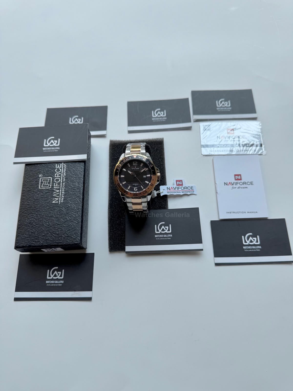 Naviforce NF9192 Rootbeer Men’s Watch | Japanese Seiko AL32 Quartz Movement | Complete Calendar | Luminous Hands | 3ATM Water Resistant