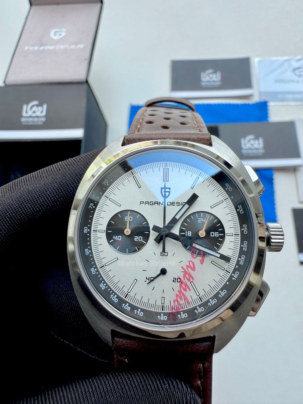 Pagani Design Vintage Chronograph Quartz PD1782 (White) Pagani Design in Pakistan
