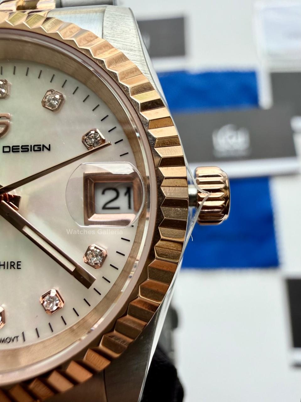 Pagani Design PD1794L Ladies Jubilee Date Two Tone Dial Watch in Pakistan – 31mm Elegant Stainless Steel Quartz Luxury Watch