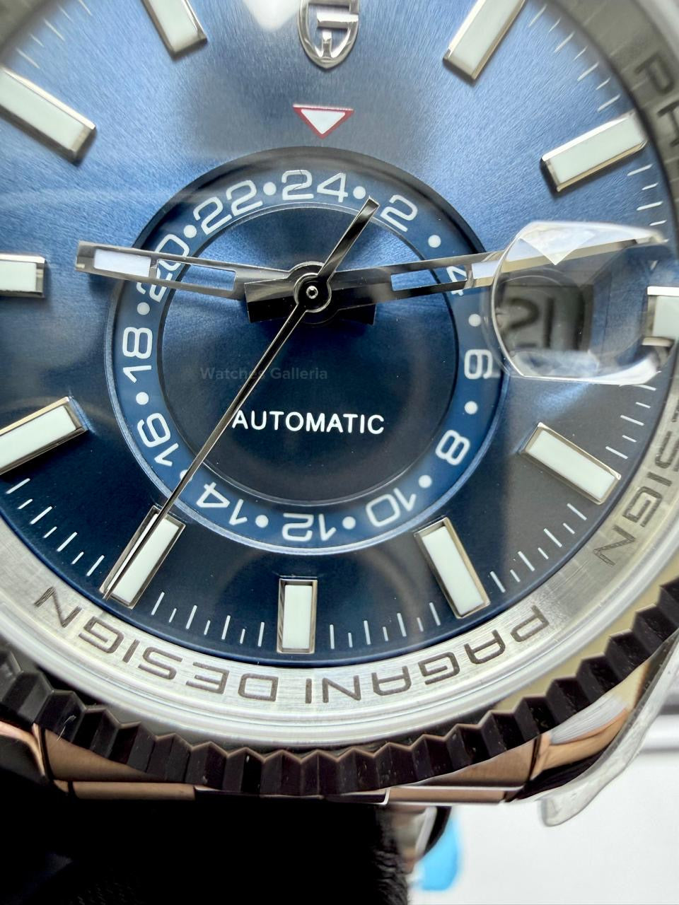 Pagani Design PD1888 Blue Sky Dweller Blue Dial Automatic GMT Watch – Limited Edition of 1000, Exclusive to Watches Galleria Pakistan
