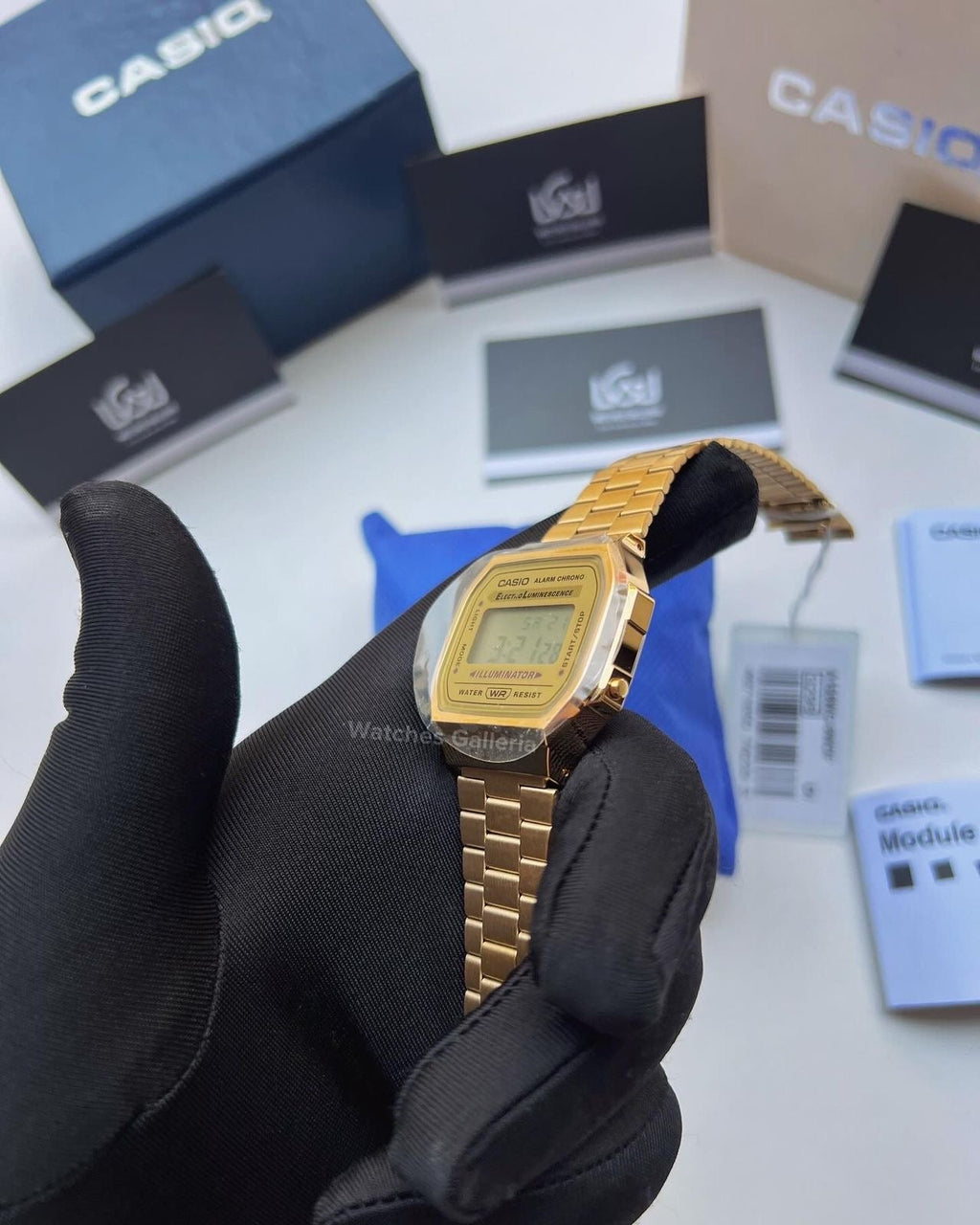 Casio Vintage Digital (Gold) A168WG Watches Galleria